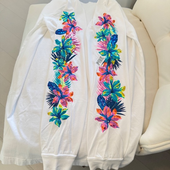 Victoria's Secret PINK Tropical Hibiscus Tee - Picture 1 of 9